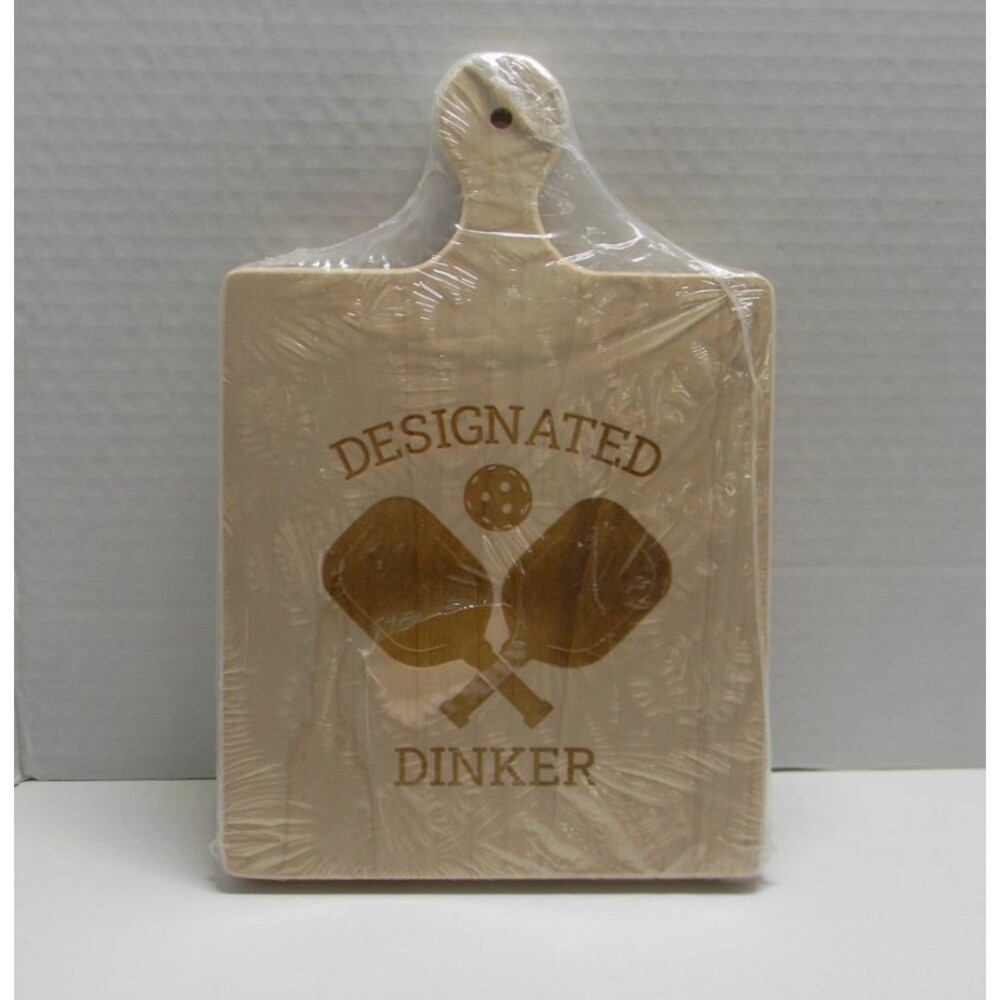 Designated Dinker Paddle Board Home Decor Charcuterie Cheese Pickle Ball NEW